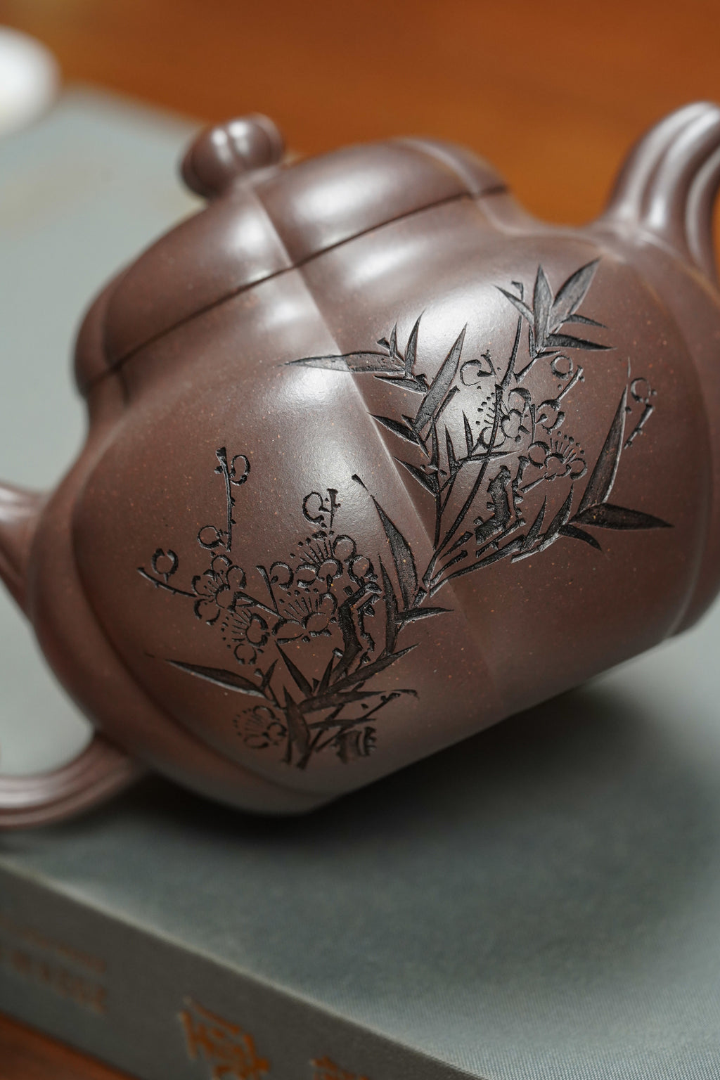 昌鸿紫砂 礼藏至尊｜双国大师李昌鸿臻品《筋纹圆仕壶》收藏送礼皆宜重器  原矿优质老紫泥·410cc