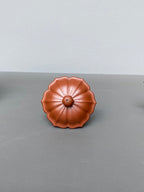 中国紫砂界·江南水乡浮雕第一人·侍东虎大拍27万同系列【菱花壶】潜力无限 原矿优质朱泥 180cc 小品