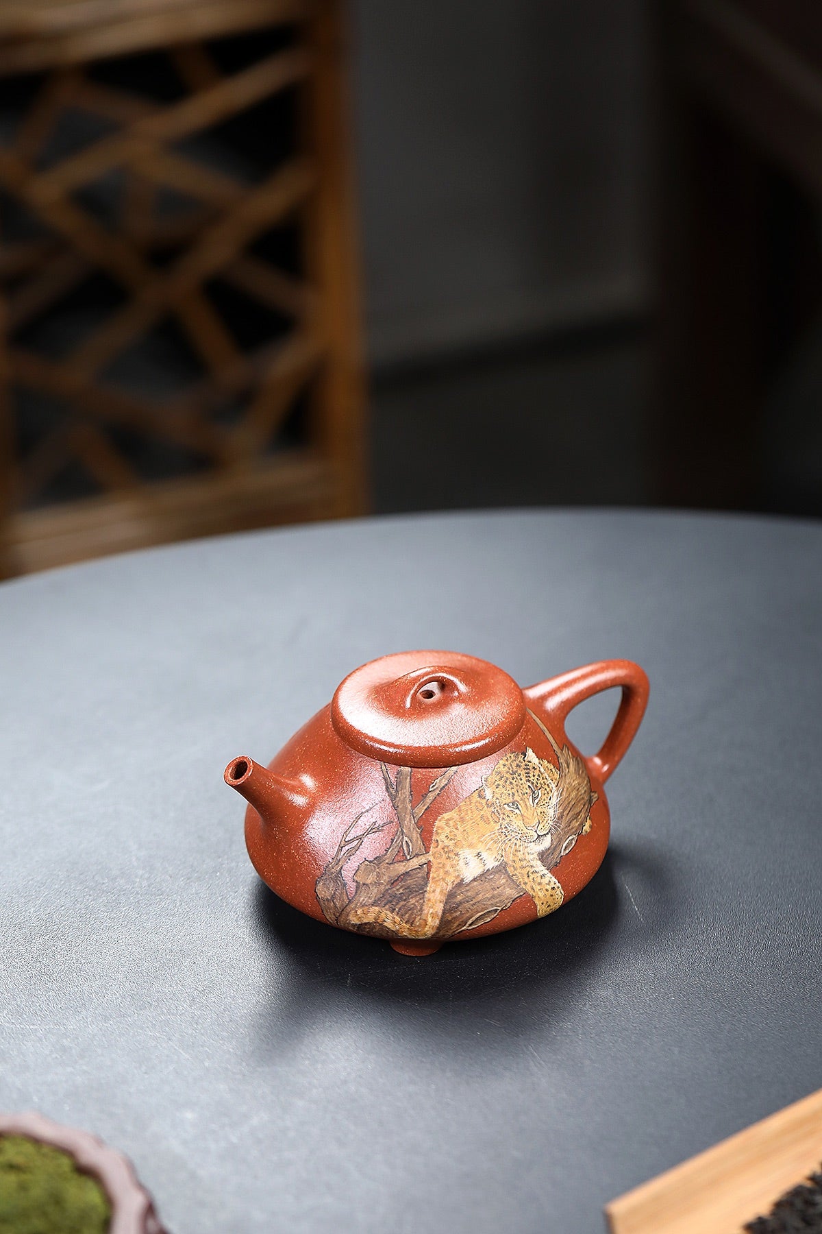 藏界稀缺 紫砂臻品 紫砂四小龙江建翔嫡传·杜益君巅峰佳作《子冶石瓢》原矿优质降坡泥·260cc