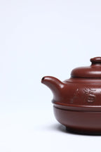 中国紫砂界荣誉之巅｜国大师邱玉林亲制｜顶奢稀有传世臻品《福缘壶》礼藏天花板 原矿优质老料底槽清·320cc