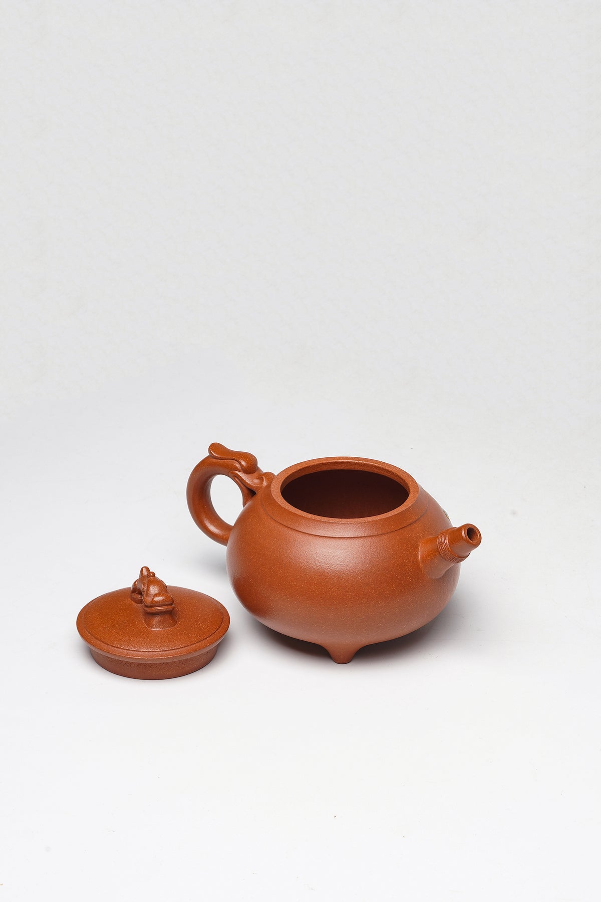【Cang Zisha Pinnacle Gift of a Timeless Treasure】The pinnacle of the Zisha world · National Master of Intangible Cultural Heritage Qiu Yulin | Hall-level top luxury masterpiece "Dragon Ding Pot" made from high-quality original gold降坡 clay · 280cc
