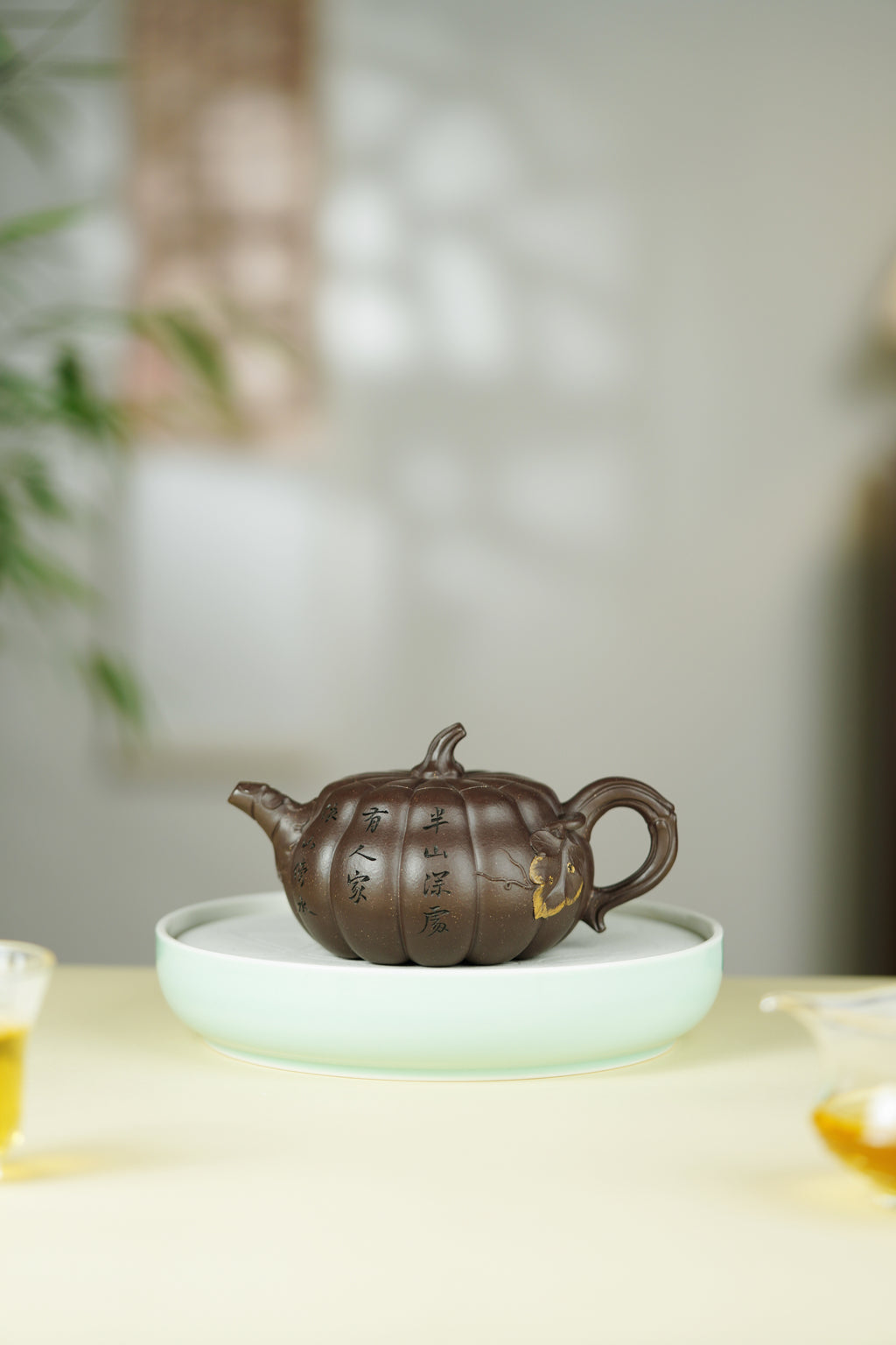 范大生嫡脉｜范秀芳制 范伟群装饰｜双省大师联诀紫砂臻品《扁南瓜壶》原矿优质紫泥·320cc
