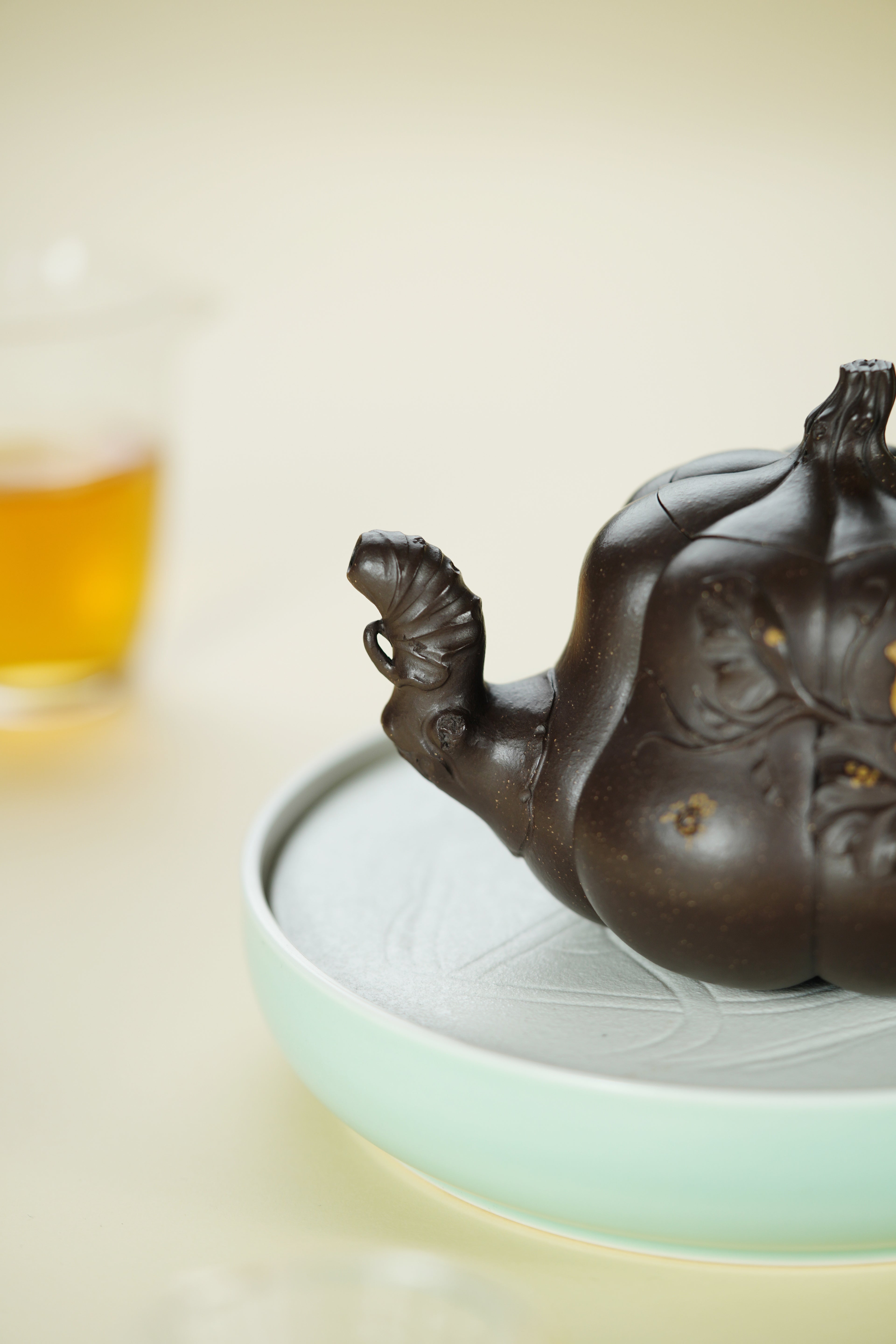 范大生嫡脉｜范秀芳制 范伟群装饰｜双省大师联诀紫砂臻品《南瓜壶》原矿优质紫泥·420cc