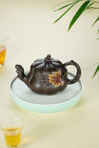 范大生嫡脉｜范秀芳制 范伟群装饰｜双省大师联诀紫砂臻品《南瓜壶》原矿优质紫泥·420cc