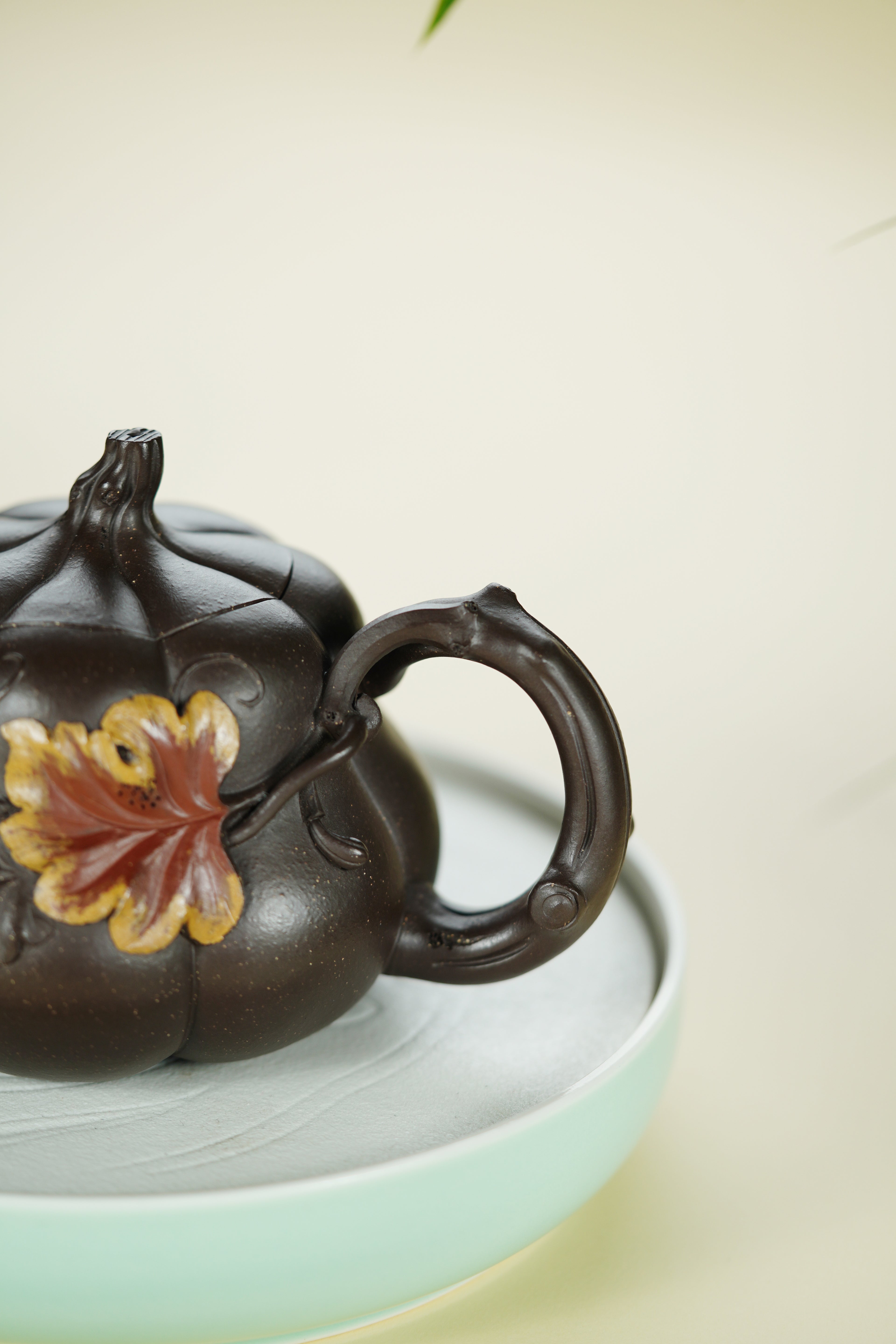 范大生嫡脉｜范秀芳制 范伟群装饰｜双省大师联诀紫砂臻品《南瓜壶》原矿优质紫泥·420cc