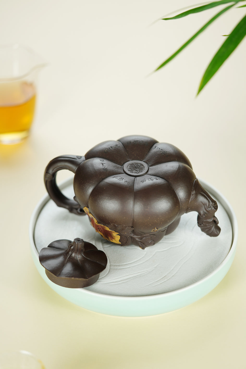范大生嫡脉｜范秀芳制 范伟群装饰｜双省大师联诀紫砂臻品《南瓜壶》原矿优质紫泥·420cc
