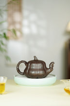 范大生嫡脉｜范秀芳制 范伟群装饰｜双省大师联诀紫砂臻品《南瓜壶》原矿优质紫泥·420cc