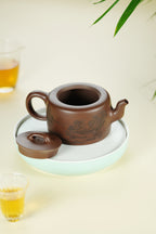 范大生嫡脉｜范秀芳制 范伟群装饰｜双省大师联诀紫砂臻品《云柱壶》原矿优质紫泥·450cc