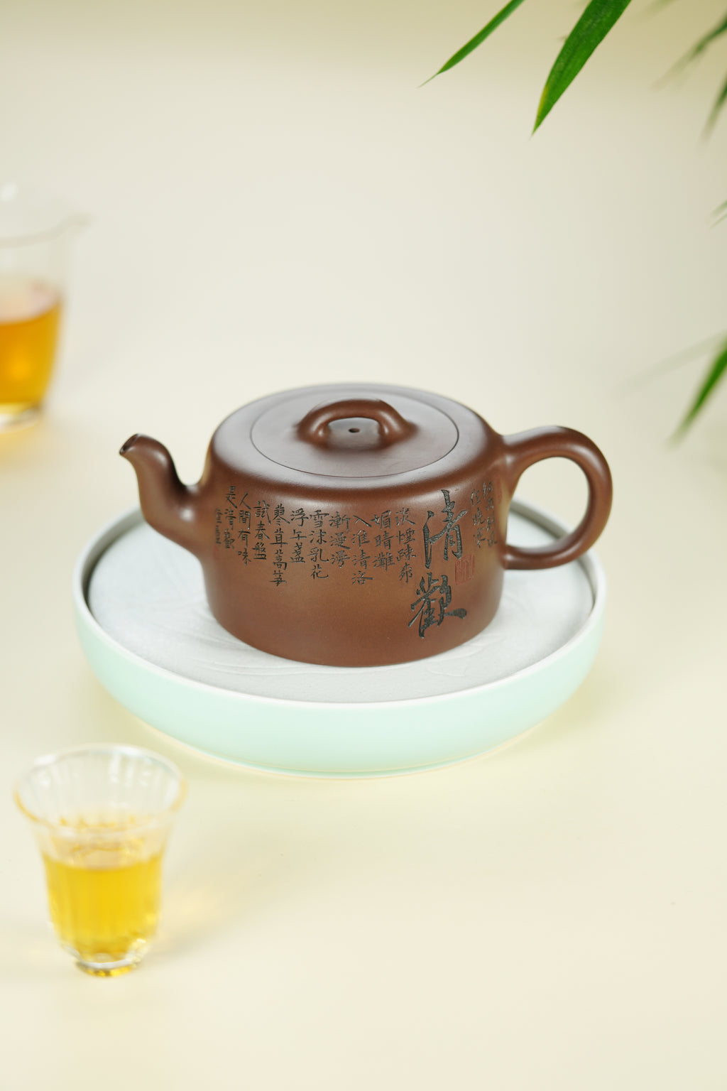 范大生嫡脉｜范秀芳制 范伟群装饰｜双省大师联诀紫砂臻品《云柱壶》原矿优质紫泥·450cc