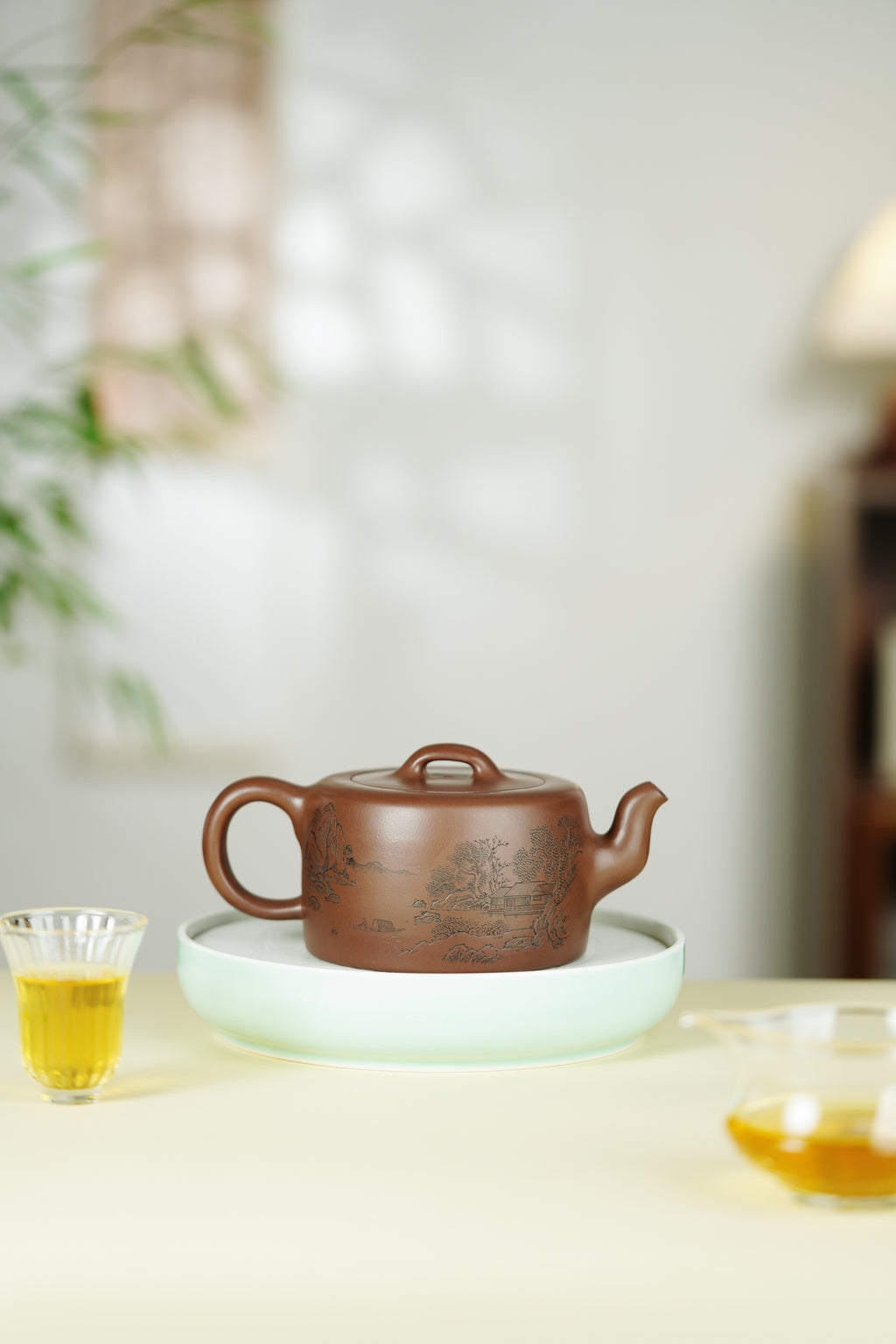 范大生嫡脉｜范秀芳制 范伟群装饰｜双省大师联诀紫砂臻品《云柱壶》原矿优质紫泥·450cc