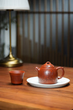 一器藏心经·紫砂纳万福｜郑求标大师｜三心经至尊禅意臻品【心经汉铎壶】原矿优质朱泥·280cc