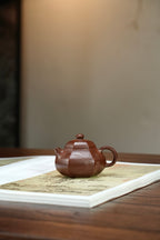 耿浩方器 礼藏双绝｜紫砂界80后方器巨匠巅峰臻品《六方文旦壶》藏值无量 原矿优质羊角山紫泥·180cc
