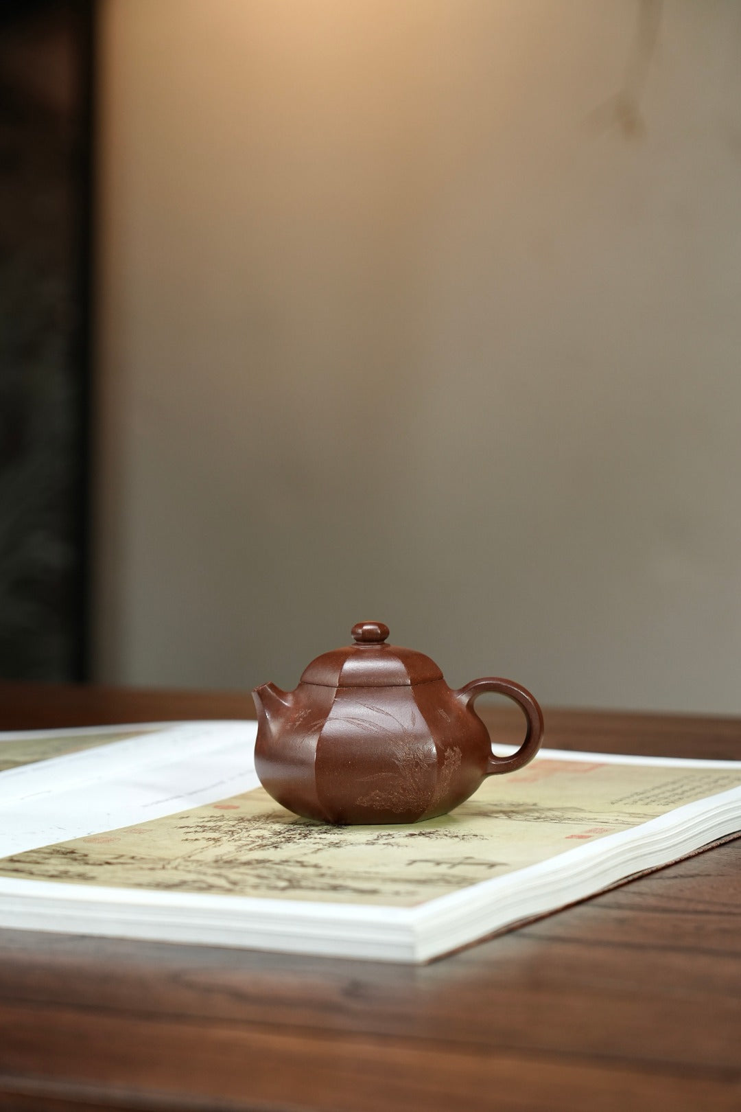 耿浩方器 礼藏双绝｜紫砂界80后方器巨匠巅峰臻品《六方文旦壶》藏值无量 原矿优质羊角山紫泥·180cc