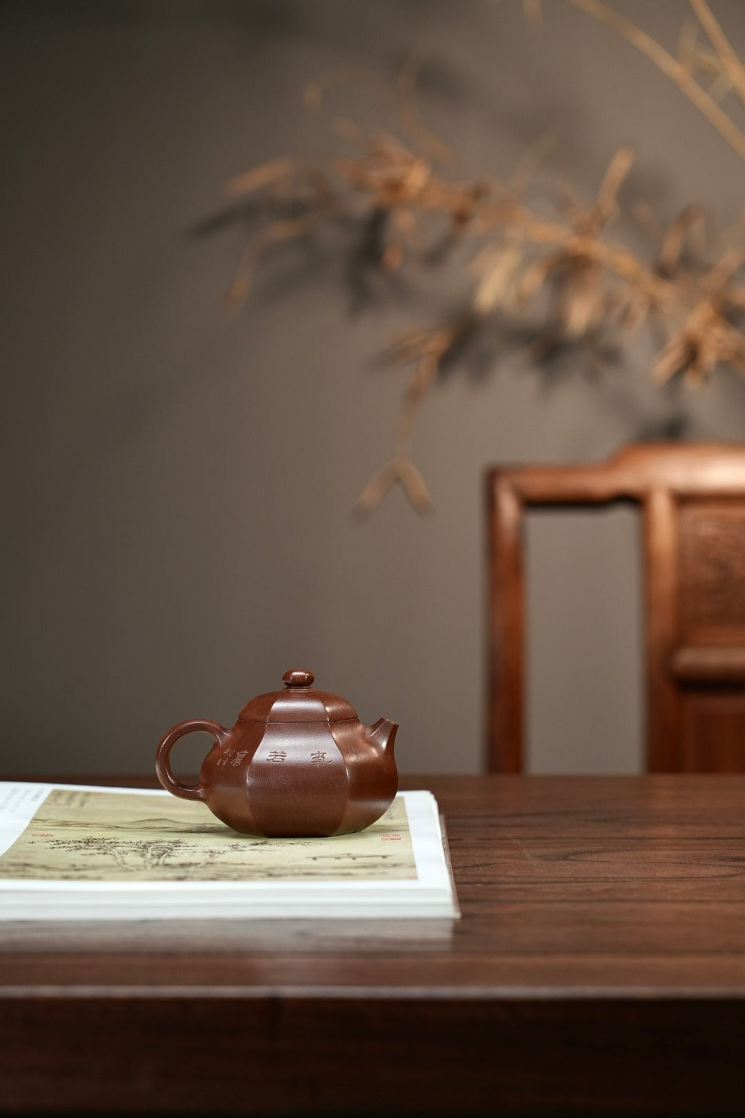 耿浩方器 礼藏双绝｜紫砂界80后方器巨匠巅峰臻品《六方文旦壶》藏值无量 原矿优质羊角山紫泥·180cc