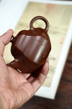 耿浩方器 礼藏双绝｜紫砂界80后方器巨匠巅峰臻品《六方文旦壶》藏值无量 原矿优质羊角山紫泥·180cc