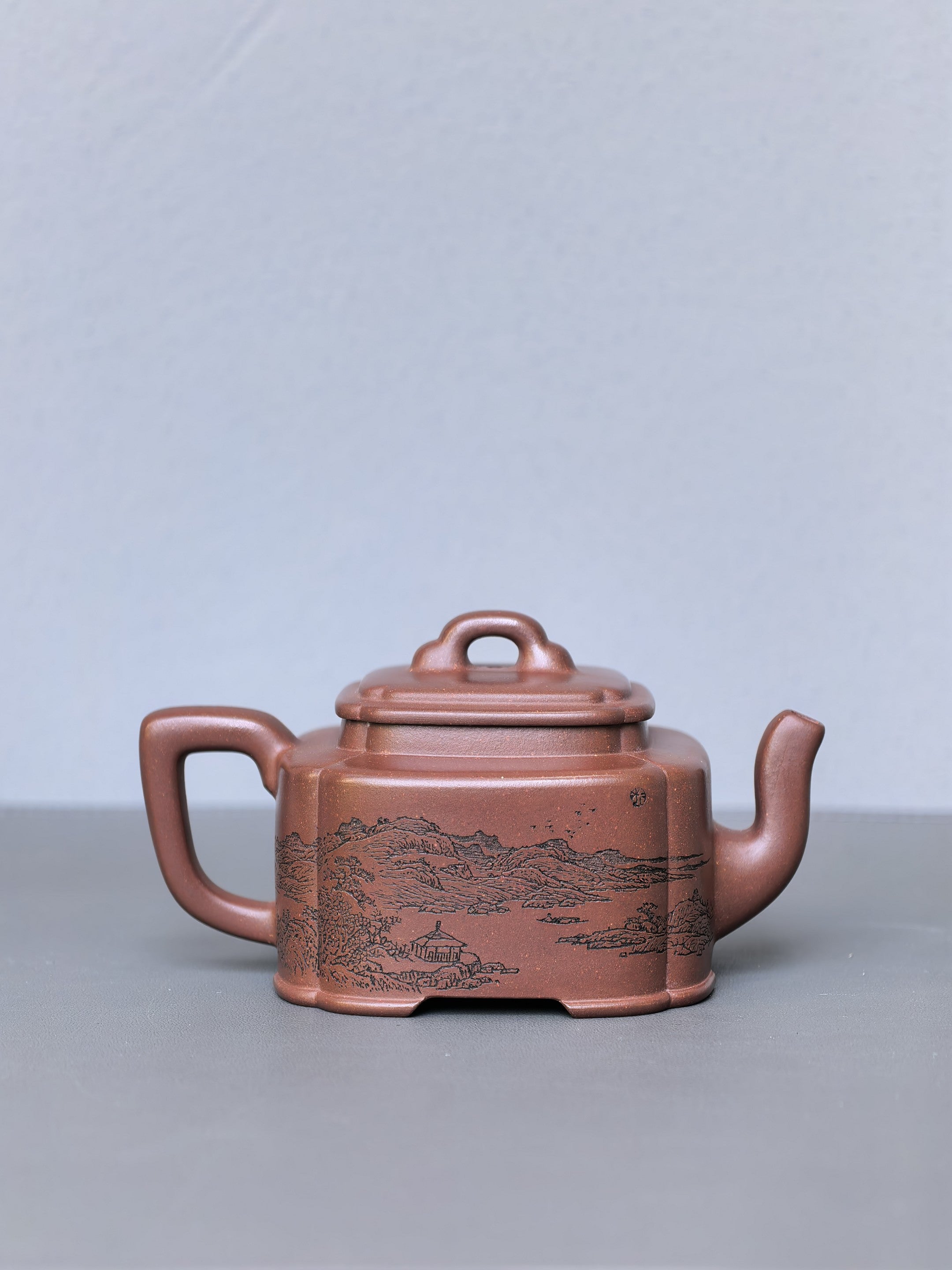 宏林山水·礼藏天下｜陈宏林大师传世巅峰臻品【四方桥鼎壶】业界标杆 原矿优质底槽清·180cc