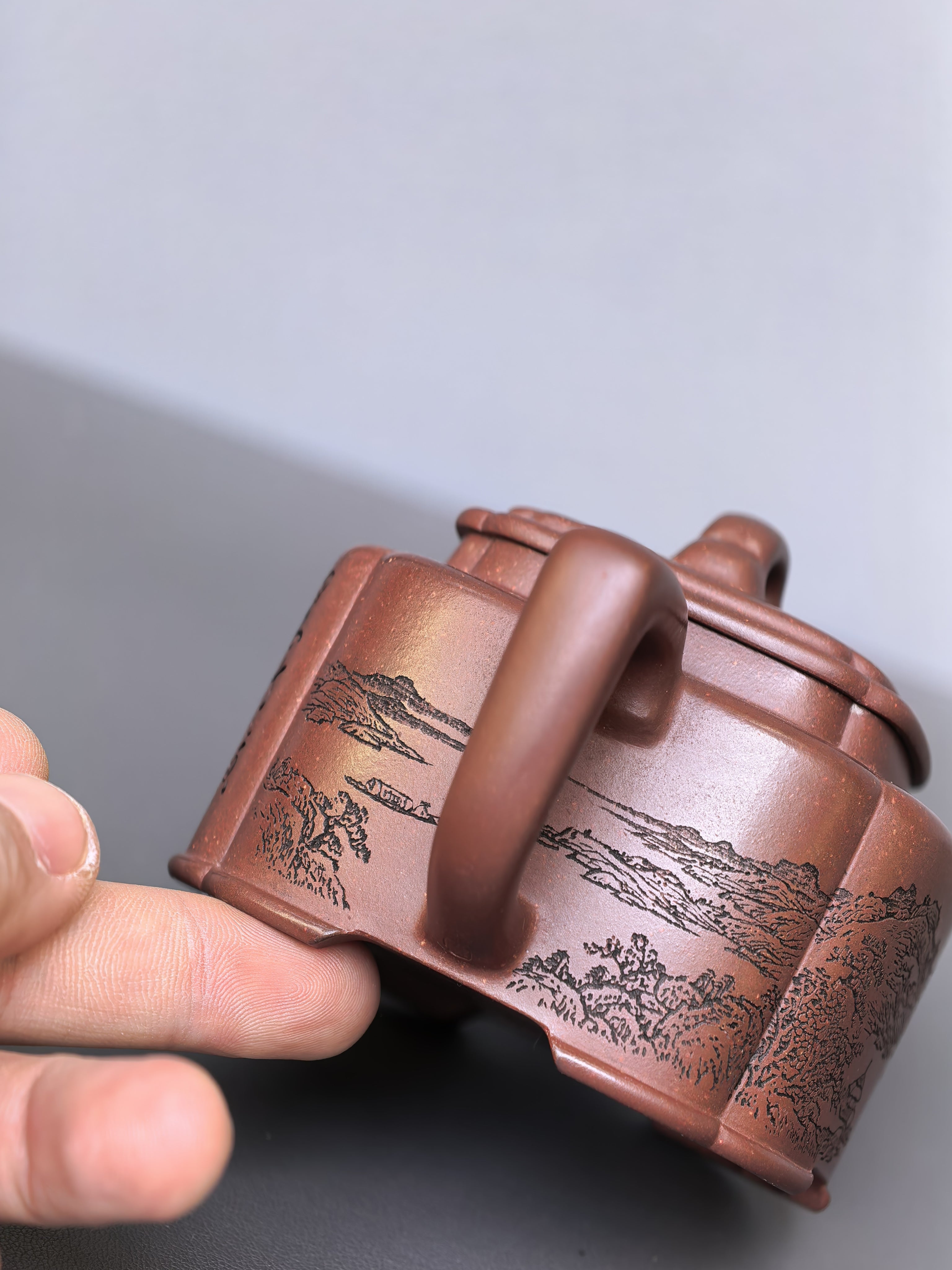 宏林山水·礼藏天下｜陈宏林大师传世巅峰臻品【四方桥鼎壶】业界标杆 原矿优质底槽清·180cc