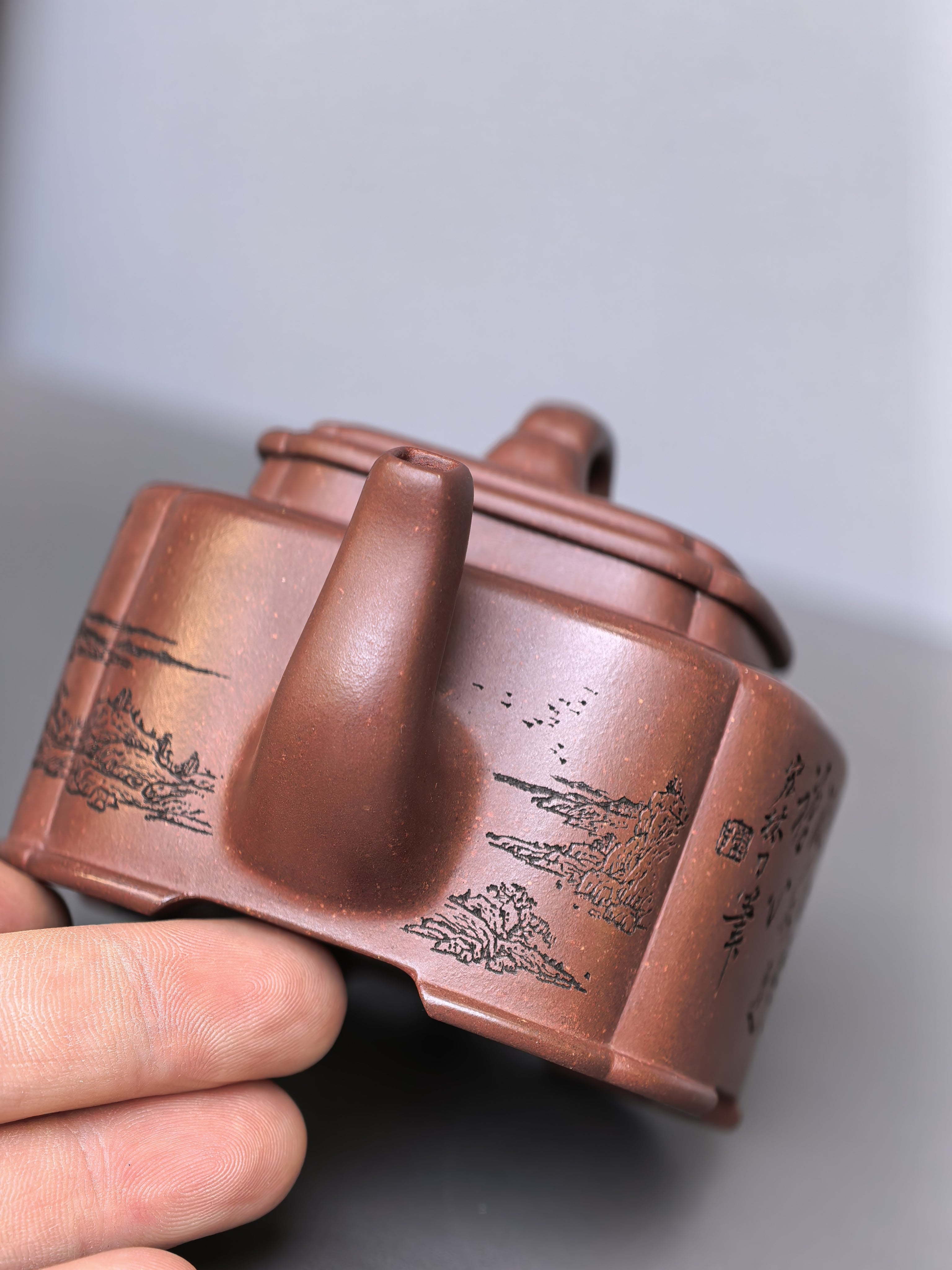 宏林山水·礼藏天下｜陈宏林大师传世巅峰臻品【四方桥鼎壶】业界标杆 原矿优质底槽清·180cc