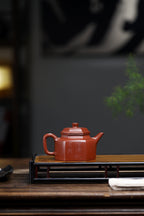 彩刻江山 礼藏之巅｜紫砂界彩刻山水标杆·李峰臻品《六方德钟壶》礼藏双绝 传世重器原矿优质底槽清·230cc