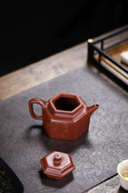 彩刻江山 礼藏之巅｜紫砂界彩刻山水标杆·李峰臻品《六方德钟壶》礼藏双绝 传世重器原矿优质底槽清·230cc