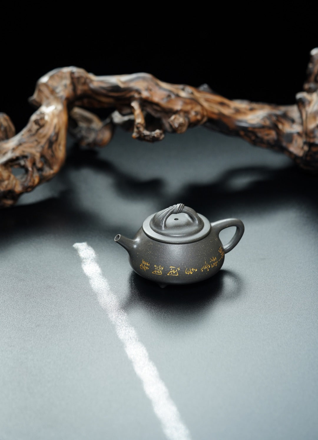 立之紫砂 礼藏至尊｜储立之大师传世典藏重器《包袱石瓢》优质 雪花青·180cc