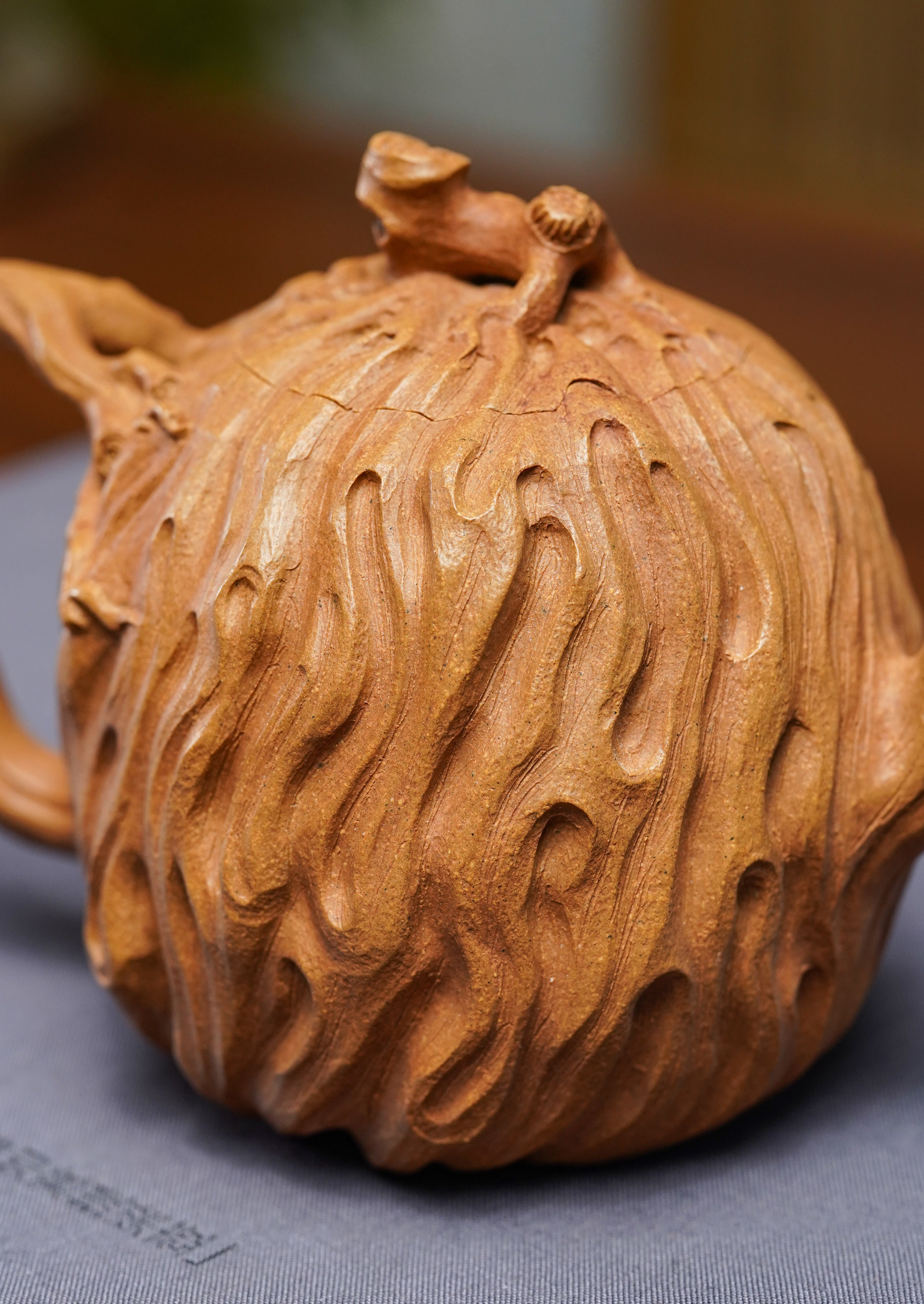 范泽锋高徒·邱爽紫砂潜力重器《流云供春壶》是您礼藏皆宜的高端艺术品 原矿优质黄金段·280cc