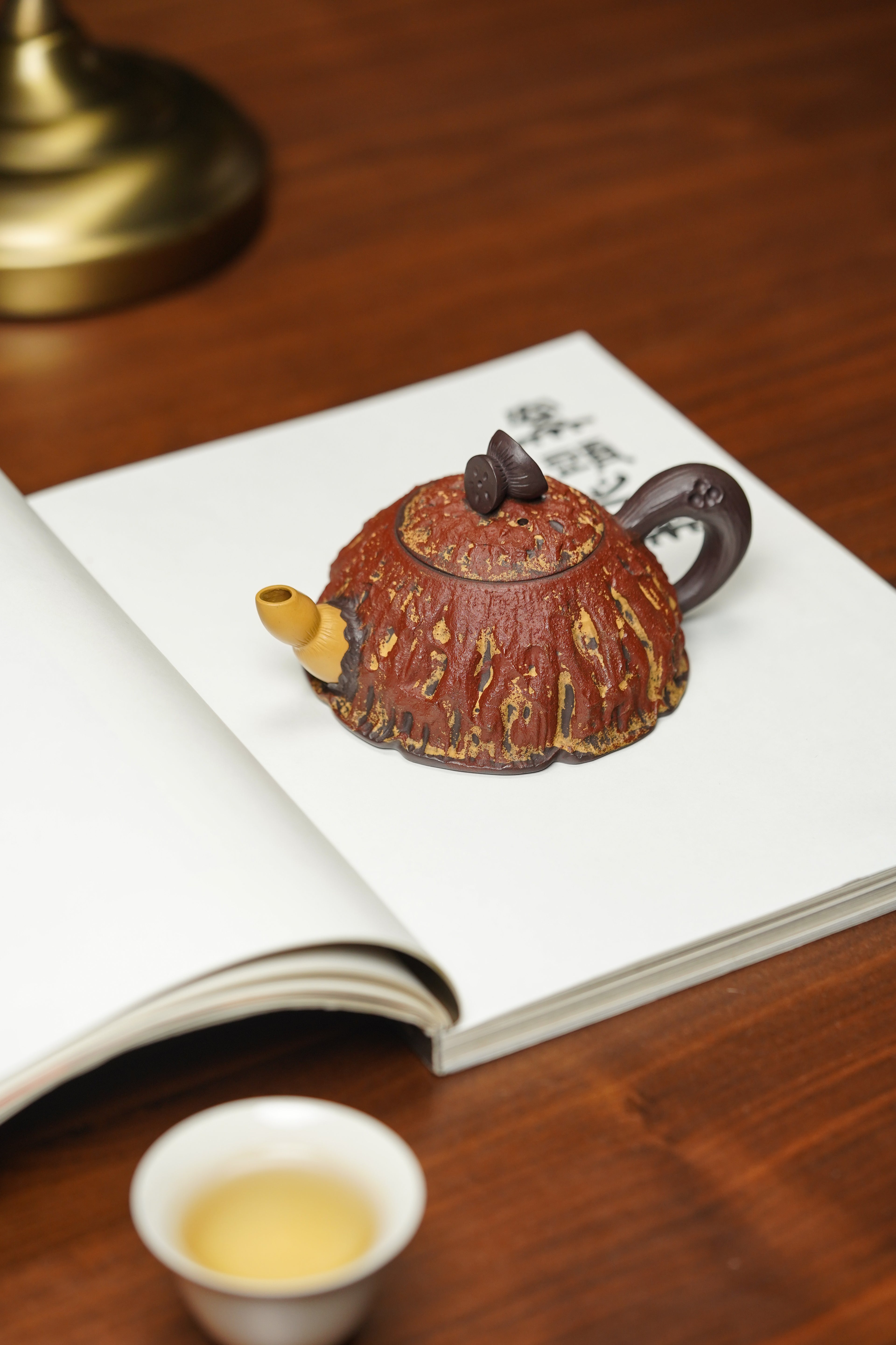 范泽锋高徒·邱爽紫砂潜力重器《莲藕壶》原矿优质老紫泥·160cc