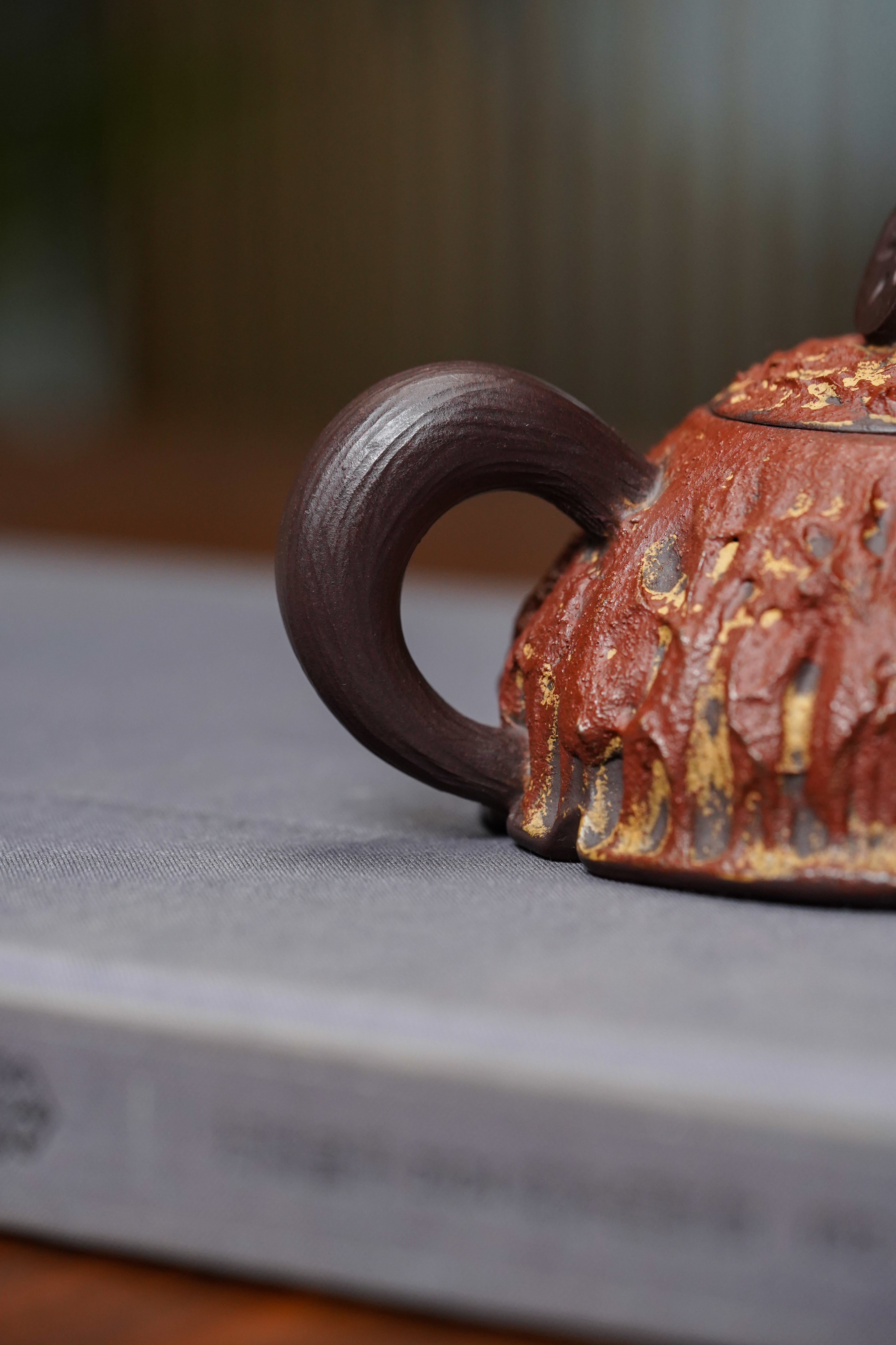 范泽锋高徒·邱爽紫砂潜力重器《莲藕壶》原矿优质老紫泥·160cc