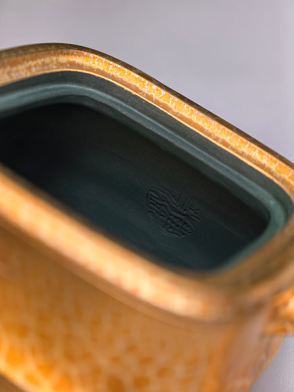 范泽锋高徒·邱爽紫砂潜力重器《竹段套组》优质苏门答腊青·260cc（黄金贝壳烧）