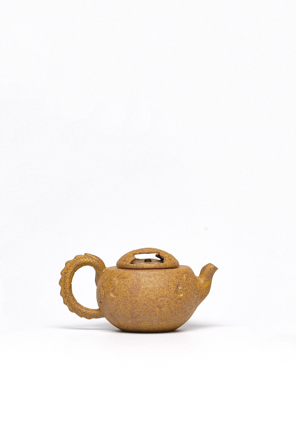紫砂臻品·礼藏首选｜周建春大师扛鼎之作《云龙供春壶》原矿优质黄金砂·200cc