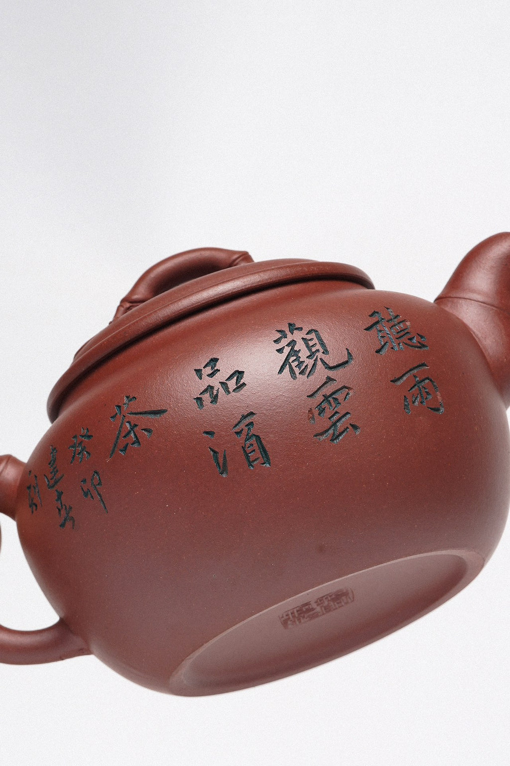 紫砂臻品·礼藏首选｜周建春大师扛鼎之作《竹韵壶》原矿优质底槽清·360cc