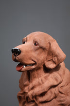 紫砂宠物🐶狗【金毛旺财】高端精品雕塑·重器摆件 原矿降坡泥，长32cm，宽26cm，高46cm