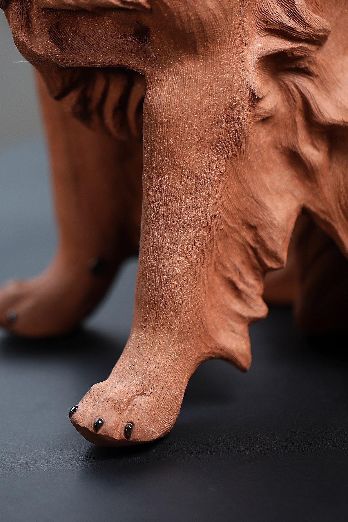 紫砂宠物🐶狗【金毛旺财】高端精品雕塑·重器摆件 原矿降坡泥，长32cm，宽26cm，高46cm