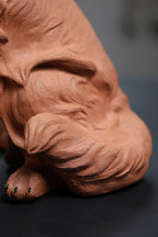 紫砂宠物🐶狗【金毛旺财】高端精品雕塑·重器摆件 原矿降坡泥，长32cm，宽26cm，高46cm