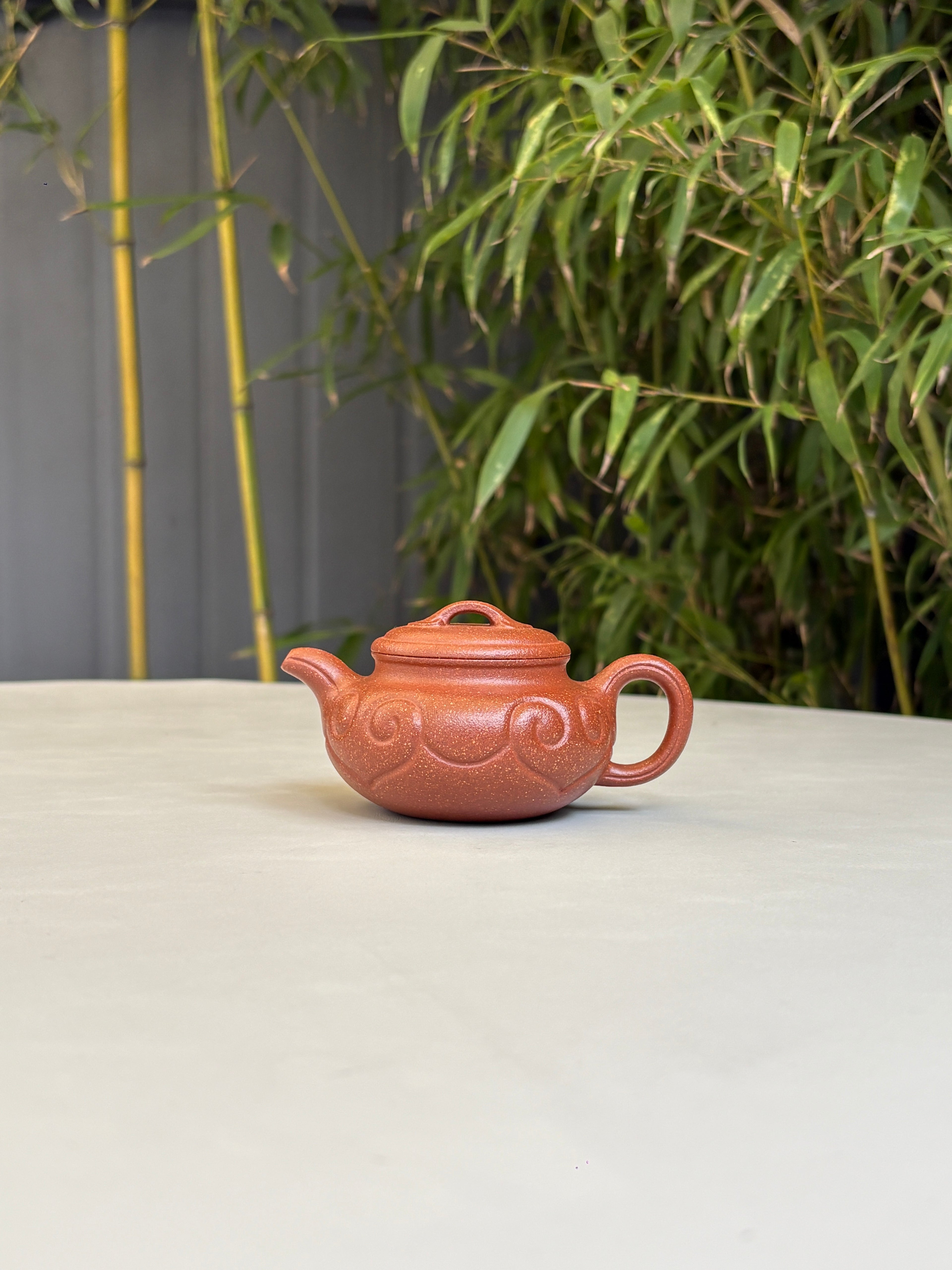仿古如意壶｜实用小品茶器  ——原矿优质降坡泥·120cc ——著名紫砂艺人 路遥 精制