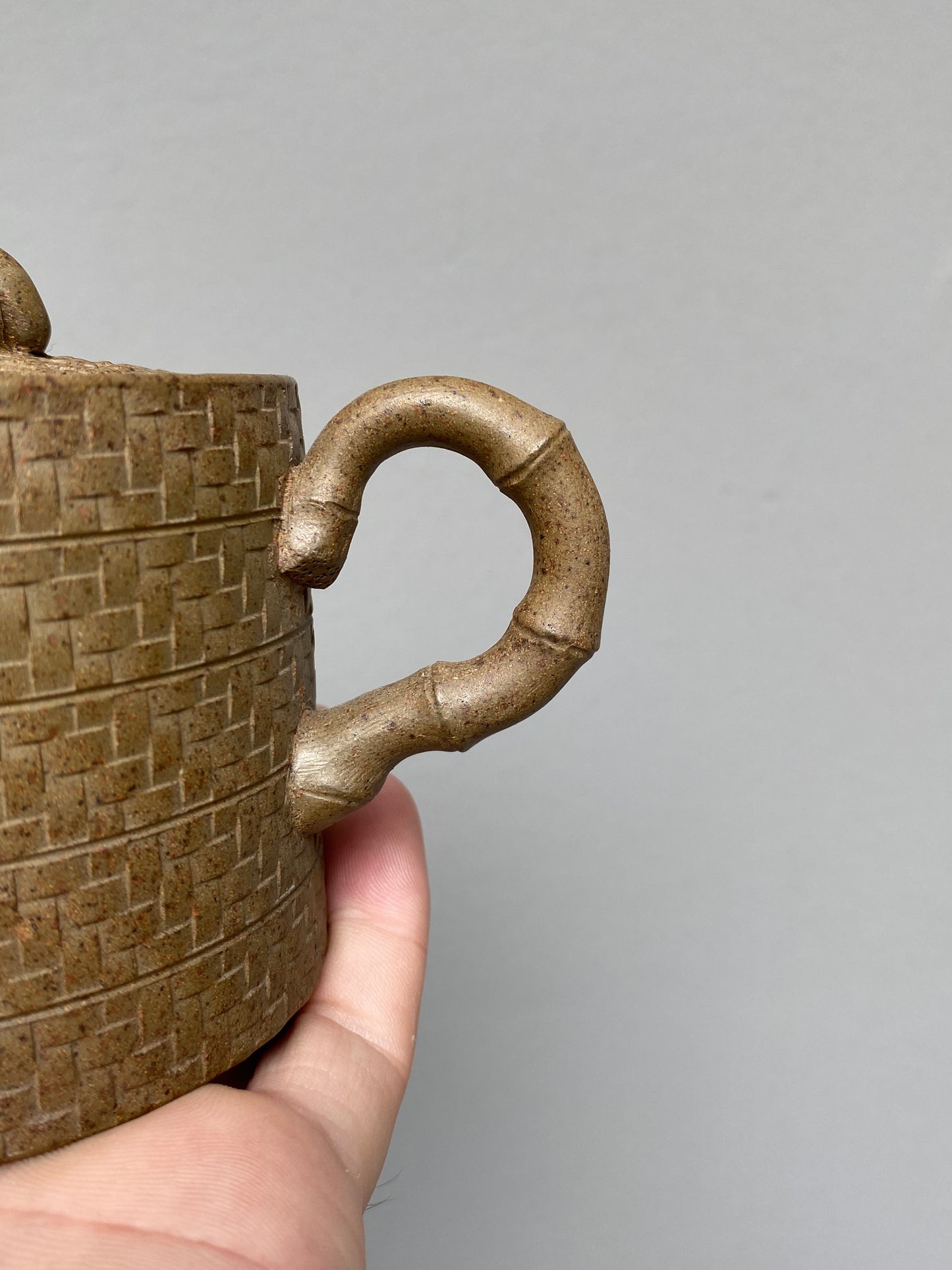 老艺人原创【鼠来宝】高性价比精品——原矿优质黄金段柴烧·280cc ——原创紫砂手艺人·朱红景