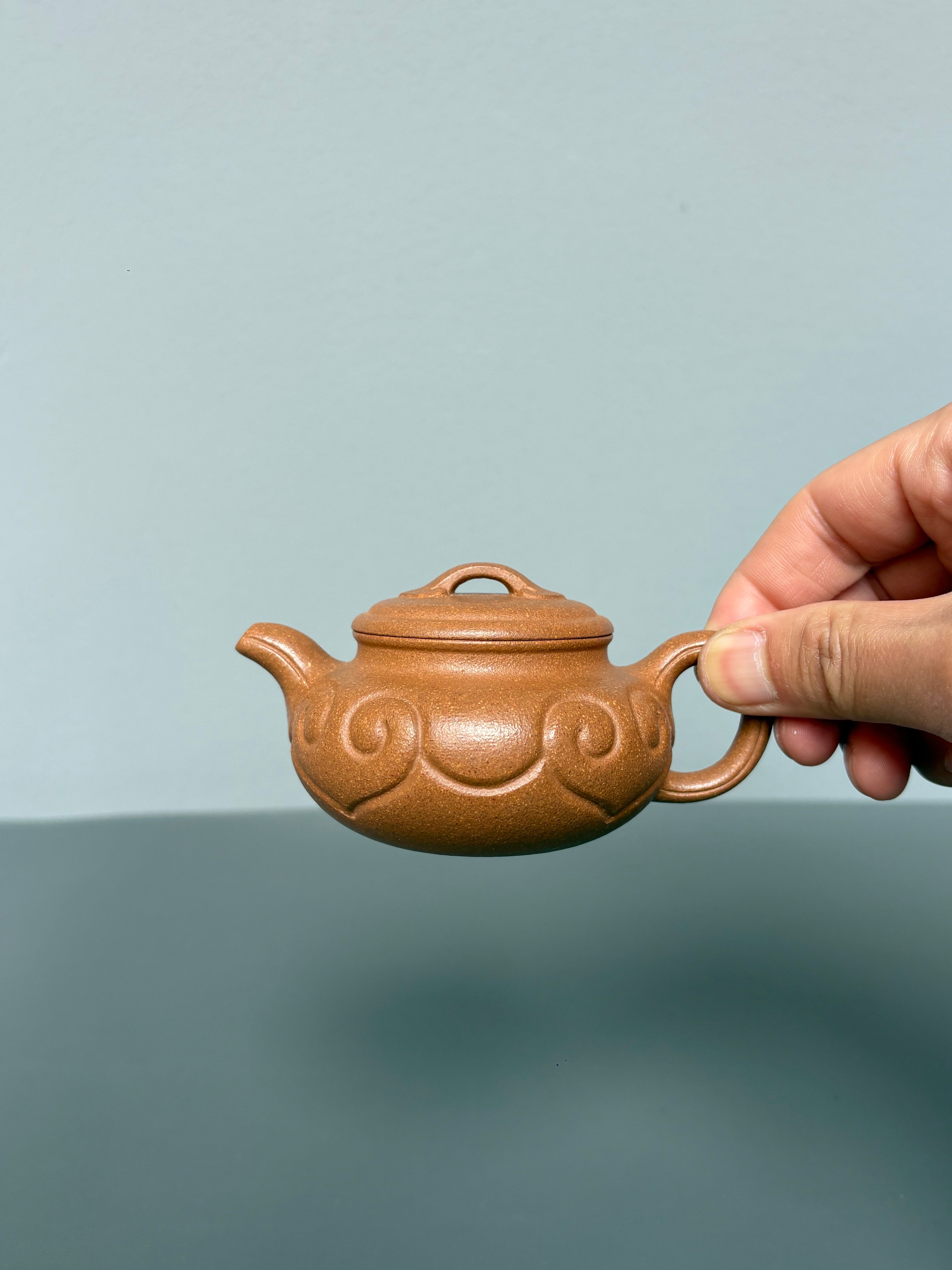 仿古如意壶｜实用小品茶器  ——原矿优质老段泥·120cc ——著名紫砂艺人 路遥 精制