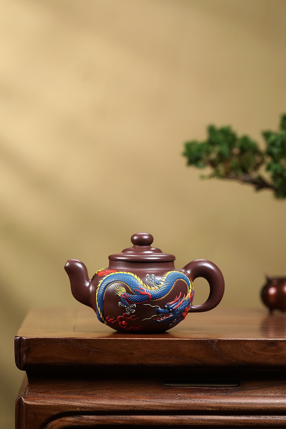 高级工艺美术师·范老师制《龙腾四海》全手工古法堆龙，极具收藏价值重器！ ——原矿优质老紫泥·260cc