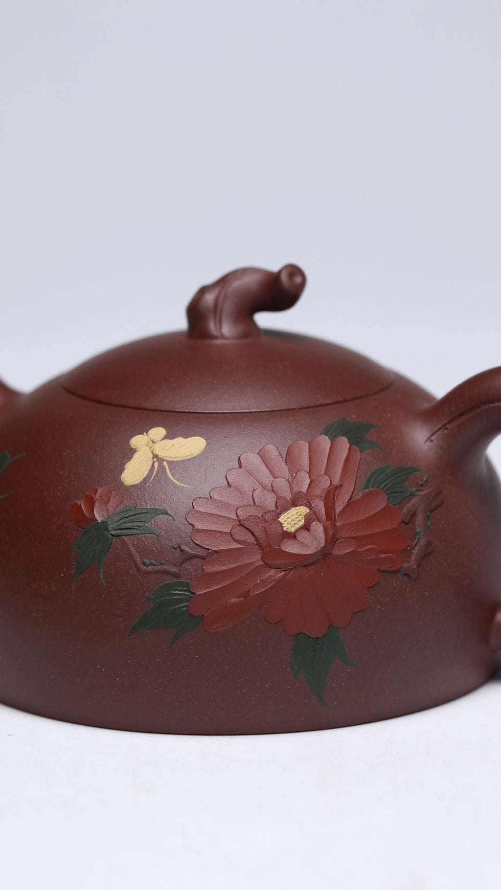 原矿紫砂好料好工·国工佳作《花开富贵》收藏重器！ ——原矿优质老紫泥·350cc ——工艺美术师·余老师
