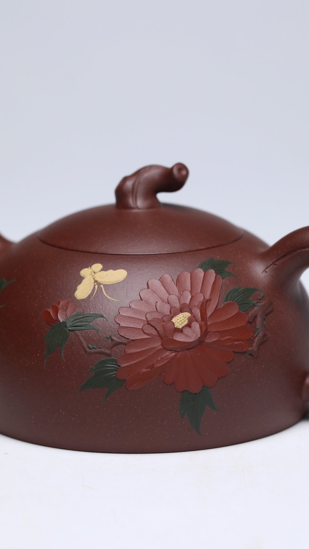 原矿紫砂好料好工·国工佳作《花开富贵》收藏重器！ ——原矿优质老紫泥·350cc ——工艺美术师·余老师