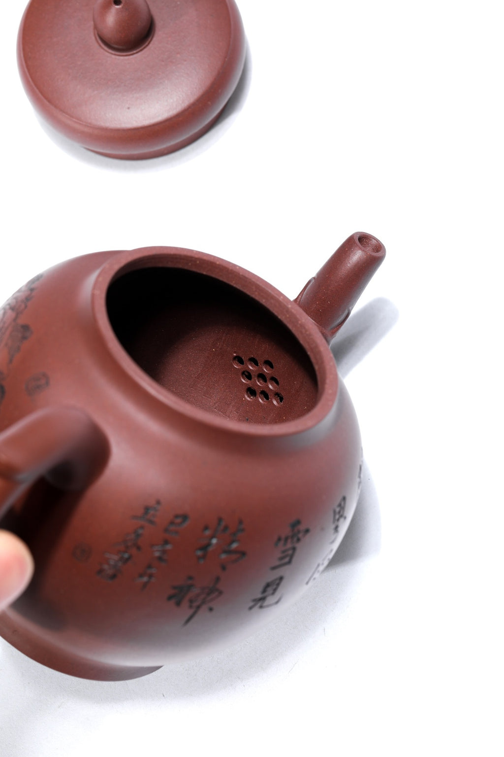 精工刻绘《龙头宫灯》工艺师精品佳作！ 原矿优质老紫泥·320cc 工艺美术师·王小妹 江苏省乡村技艺师·立禾刻
