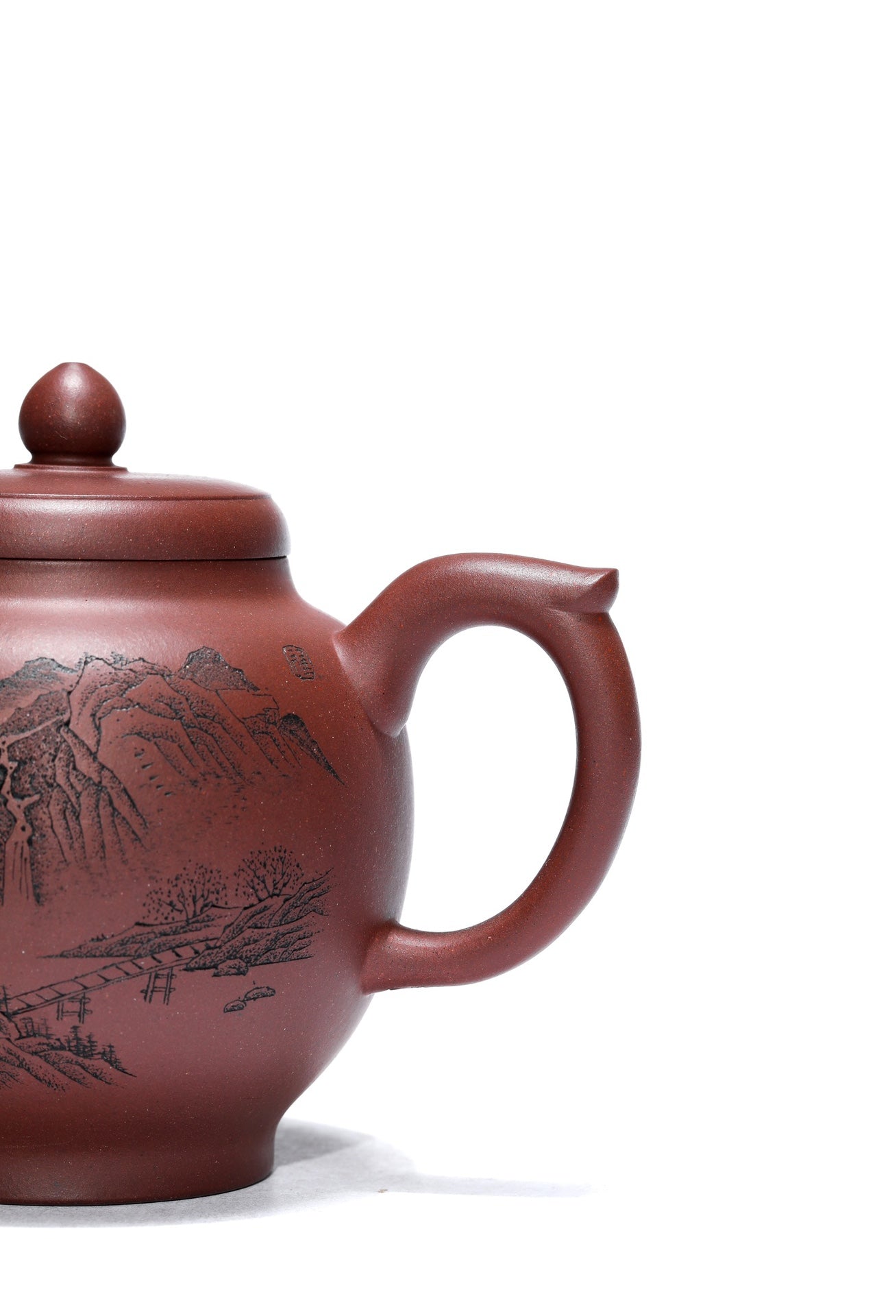 精工刻绘《龙头宫灯》工艺师精品佳作！ 原矿优质老紫泥·320cc 工艺美术师·王小妹 江苏省乡村技艺师·立禾刻