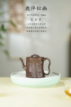 百年传承 紫砂世家｜大生壶第四代嫡传·范秀芳紫砂臻品《鹿伴松幽》原矿优质紫泥·200cc