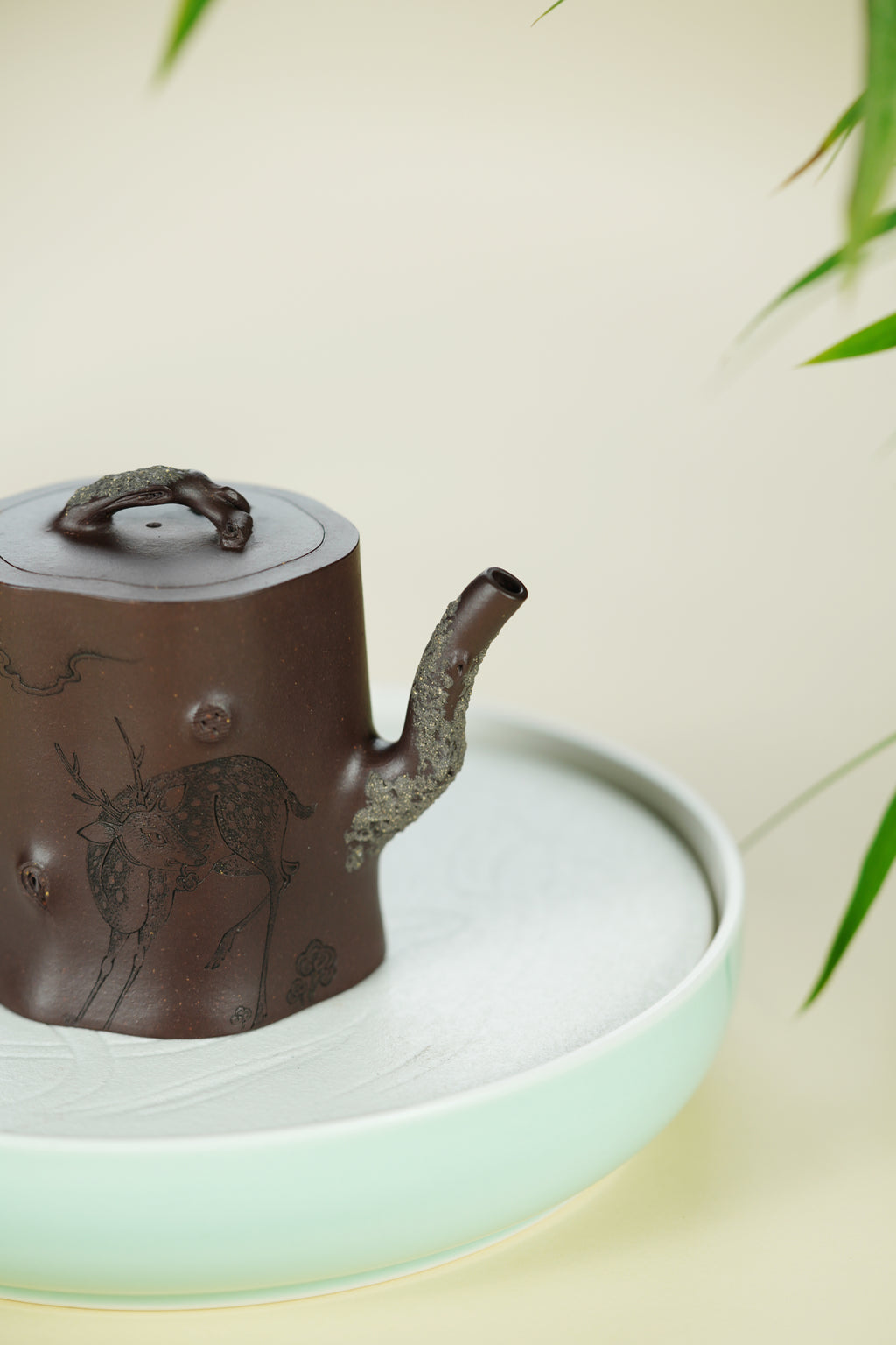 百年传承 紫砂世家｜大生壶第四代嫡传·范秀芳紫砂臻品《鹿伴松幽》原矿优质紫泥·200cc