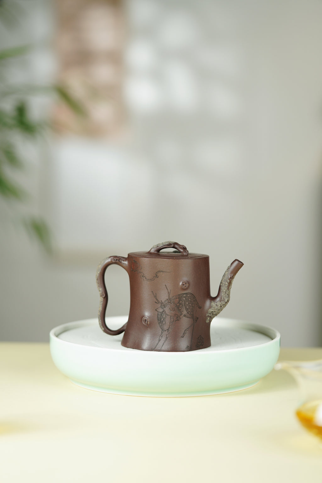 百年传承 紫砂世家｜大生壶第四代嫡传·范秀芳紫砂臻品《鹿伴松幽》原矿优质紫泥·200cc