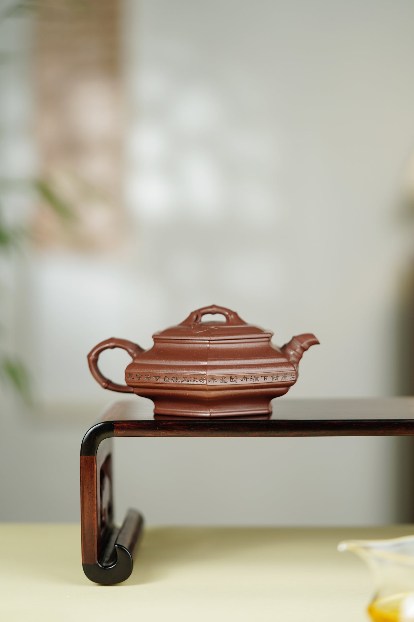 百年传承 紫砂世家｜大生壶第四代嫡传·范秀芳紫砂臻品《六方扁竹鼓》原矿优质底槽清·240cc（入册代表作）