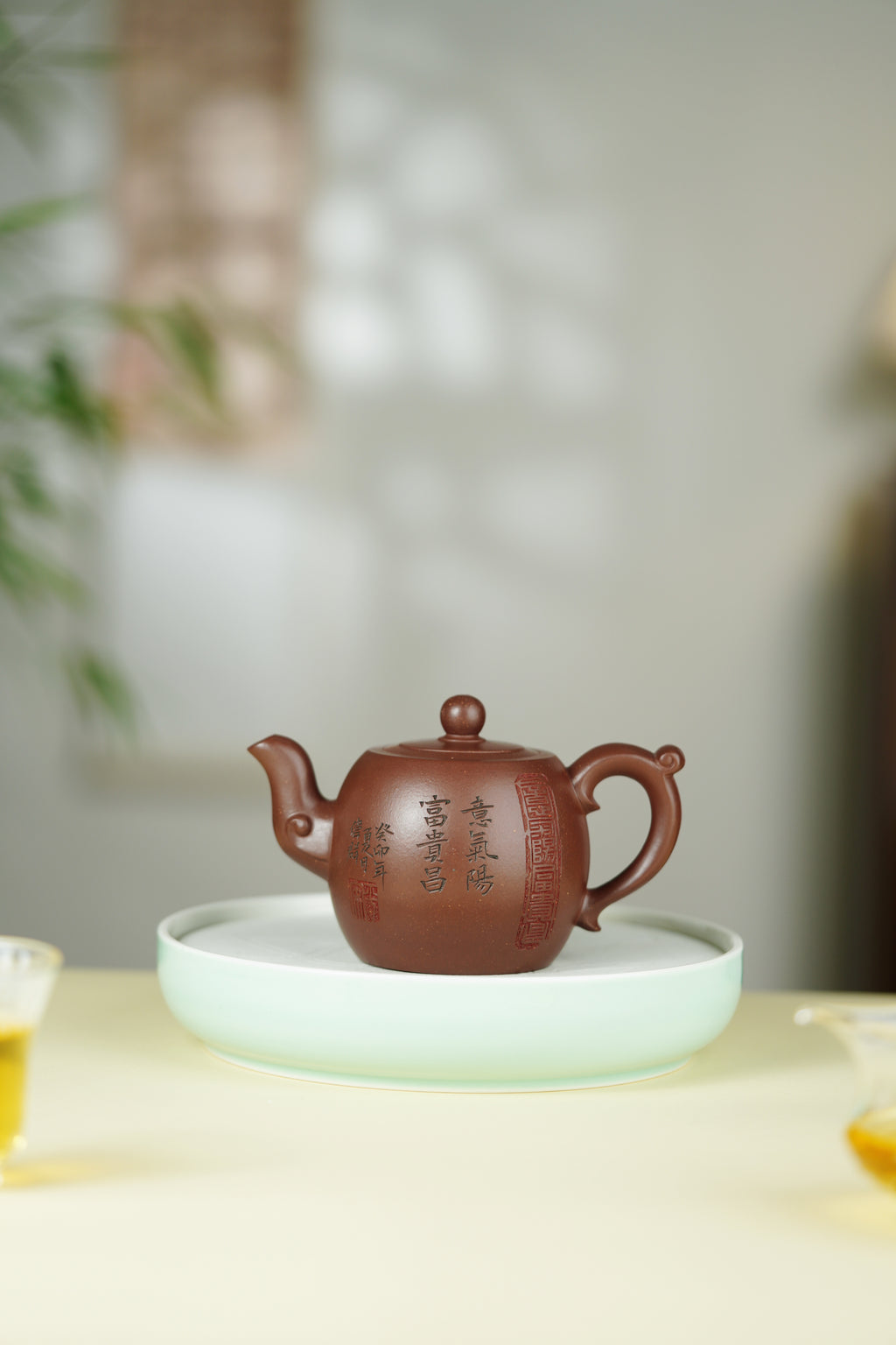范大生嫡脉｜范秀芳制 范伟群装饰｜双省大师联诀紫砂臻品《玉如意壶》原矿优质紫泥泥·210cc