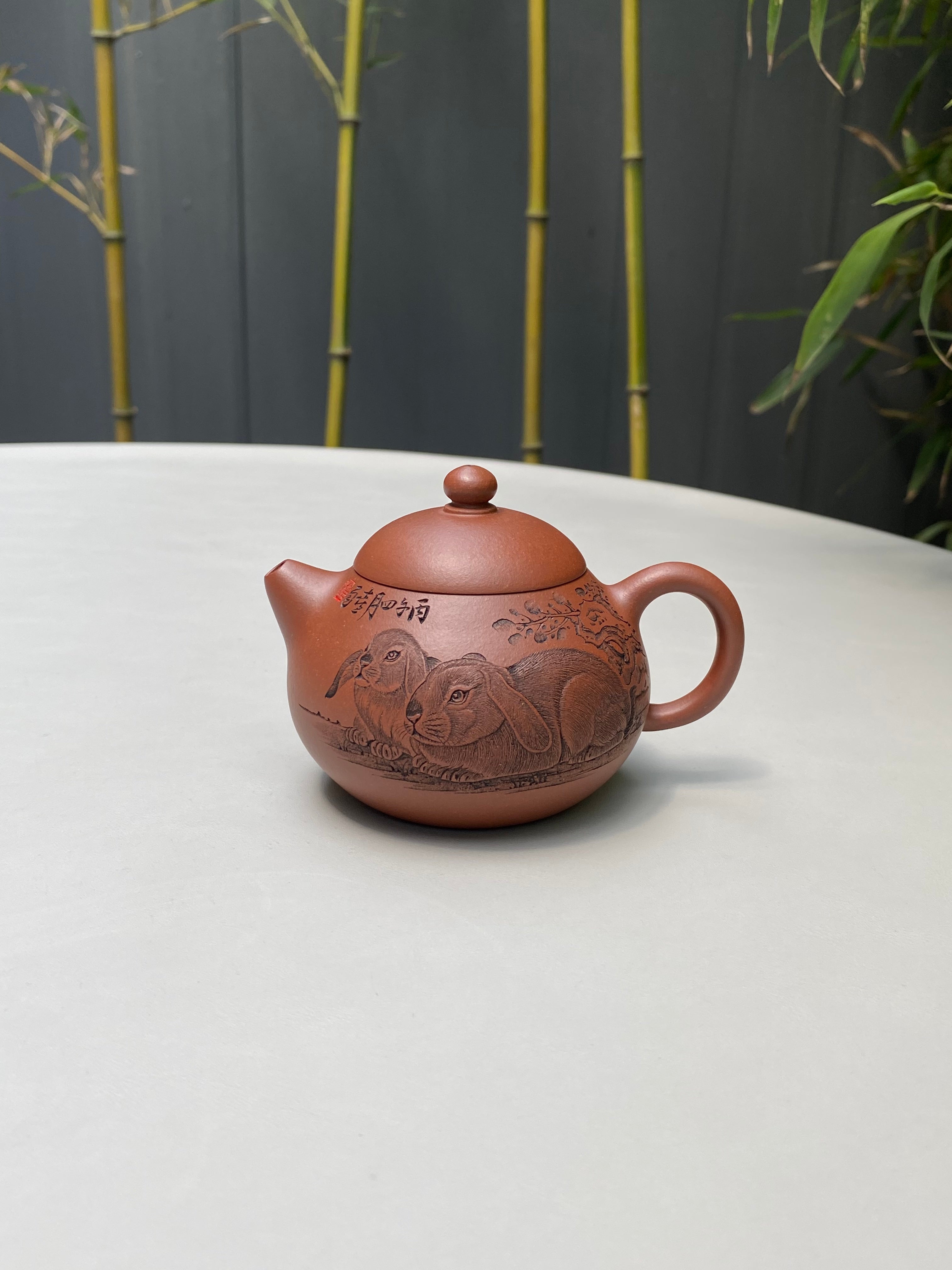 中华神刀·刻绘巅峰｜杨喜雨大师顶流臻品《文旦壶》十二生肖兔 原矿优质底槽清·160cc