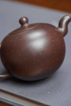 昌鴻紫砂 禮藏至尊｜雙國大師李昌鴻珍品《一粒珠壺》收藏送禮皆宜重器 原礦優質紫玉金砂·230cc - ZishaTeapotChina