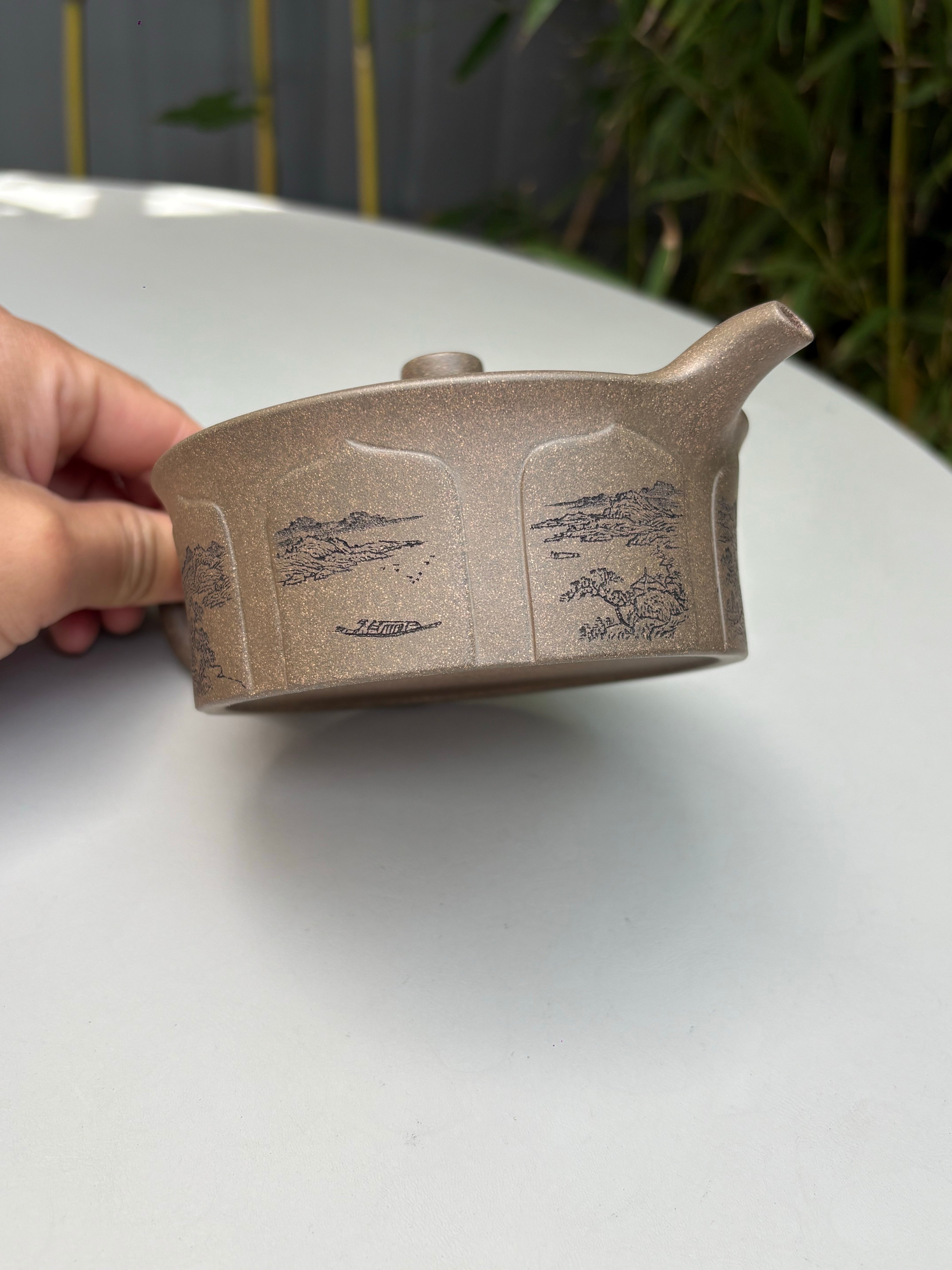宏林山水·礼藏天下｜陈宏林大师传世巅峰臻品【福云壶】业界标杆·收藏送礼·重器之选 原矿优质松华青段·350cc